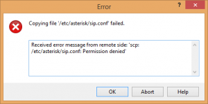 winscp raspberry pi permission denied etc directory